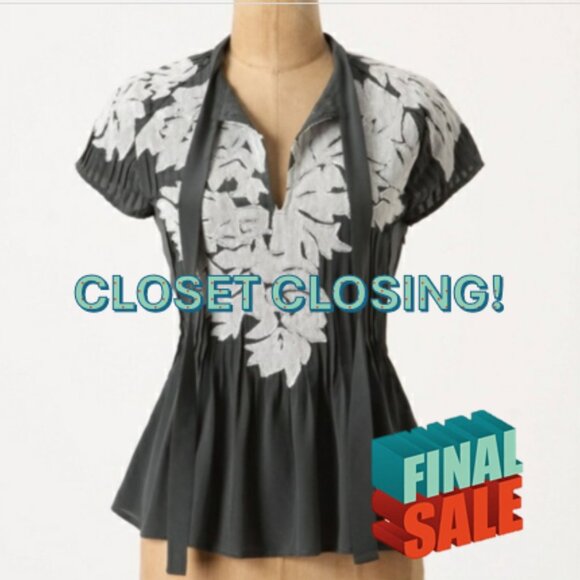 | Anthropologie | Project Alabama Iced Foliage Top - Picture 1 of 3